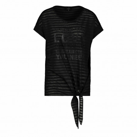 SALE % | Monari | Shirt - Regular Fit - Zierschleife | Schwarz online im Shop bei meinfischer.de kaufen