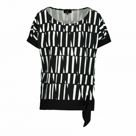SALE % | Monari | Jerseyshirt - Comfort Fit - Print | Schwarz online im Shop bei meinfischer.de kaufen