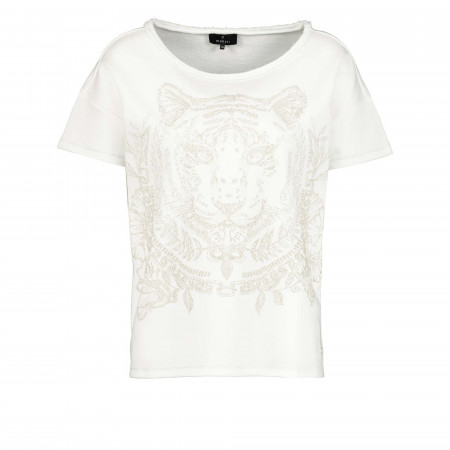 SALE % | Monari | Shirt - Comfort Fit - Tiger-Print | Weiß online im Shop bei meinfischer.de kaufen