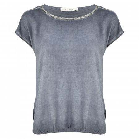 SALE % | Monari | Shirt - Comfort Fit - Material-Mix | Blau online im Shop bei meinfischer.de kaufen