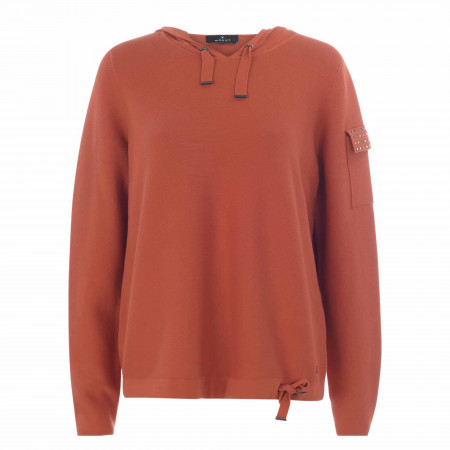 SALE % | Monari | Sweater - Comfort Fit - Kapuze | Orange online im Shop bei meinfischer.de kaufen
