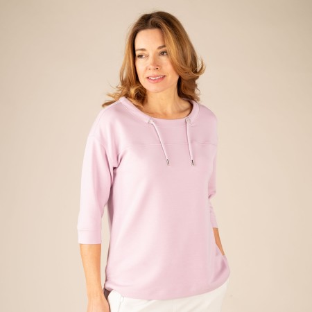 SALE % | Monari | Sweatshirt - Regular Fit - Schmucköse | Rosa online im Shop bei meinfischer.de kaufen