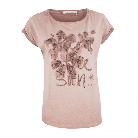 SALE % | Boss Casual | T-Shirt - Regular Fit - Cold-Dye-Optik | Rosa online im Shop bei meinfischer.de kaufen