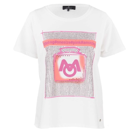 SALE % | Monari | T-Shirt - Loose Fit - Print | Weiß online im Shop bei meinfischer.de kaufen