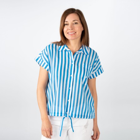 SALE % | Monari | Bluse - Loose Fit - Stripes | Blau online im Shop bei meinfischer.de kaufen