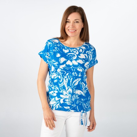 SALE % | Monari | T-Shirt - Loose Fit - Print | Blau online im Shop bei meinfischer.de kaufen