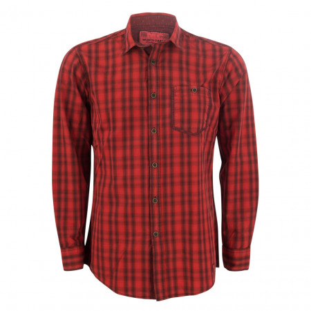 SALE % | Monte Carlo | Freizeithemd - Regular Fit - Classic Kent | Rot online im Shop bei meinfischer.de kaufen
