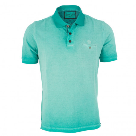 SALE % | Monte Carlo | Poloshirt - Regular Fit - Cold-dye-Optik | Grün online im Shop bei meinfischer.de kaufen