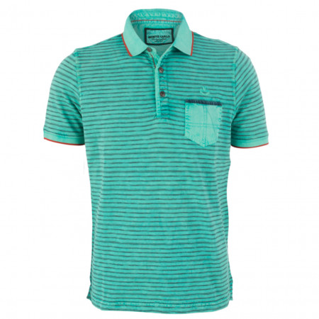 SALE % | Monte Carlo | Poloshirt - Regular Fit - Stripes | Grün online im Shop bei meinfischer.de kaufen