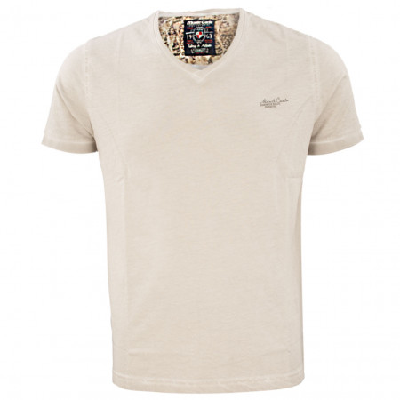 SALE % | Monte Carlo | T-Shirt - Regular Fit - Cold-dye-Optik | Beige online im Shop bei meinfischer.de kaufen