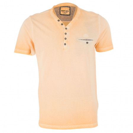 SALE % | Monte Carlo | Henleyshirt - Modern Fit - unifarben | Orange online im Shop bei meinfischer.de kaufen