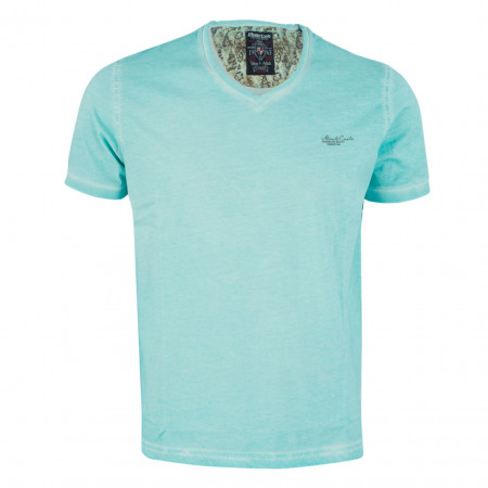 SALE % | Monte Carlo | T-Shirt - Regular Fit - Cold-dye-Optik | Blau online im Shop bei meinfischer.de kaufen