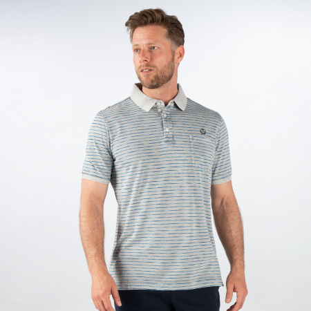 SALE % | Monte Carlo | Poloshirt - Regular Fit - Stripes | Grau online im Shop bei meinfischer.de kaufen