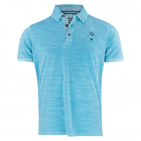 SALE % | Monte Carlo | Poloshirt - Regular Fit - Melange | Blau online im Shop bei meinfischer.de kaufen