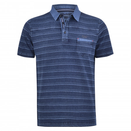 SALE % | Monte Carlo | Poloshirt - Regular Fit - Stripes | Blau online im Shop bei meinfischer.de kaufen