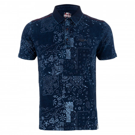 SALE % | Monte Carlo | Poloshirt - Regular Fit - Print | Blau online im Shop bei meinfischer.de kaufen