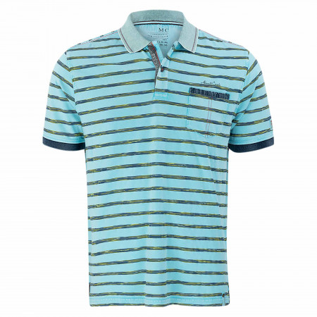 SALE % | Monte Carlo | Poloshirt - Casual Fit - Stripes | Blau online im Shop bei meinfischer.de kaufen