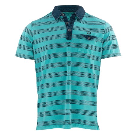 SALE % | Monte Carlo | Poloshirt - Casual Fit - Stripes | Grün online im Shop bei meinfischer.de kaufen