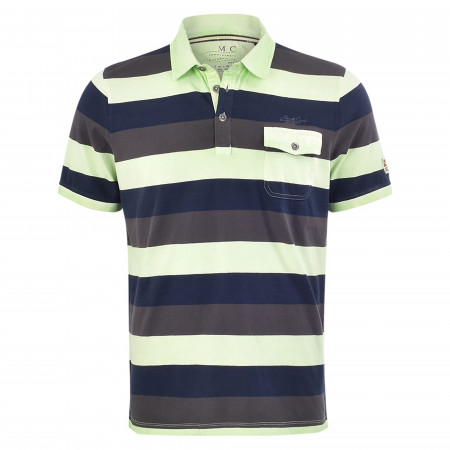 SALE % | Monte Carlo | Poloshirt - Casual Fit - Colorblocking | Grün online im Shop bei meinfischer.de kaufen