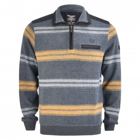 SALE % | Monte Carlo | Sweatshirt - Regular Fit - Zip | Blau online im Shop bei meinfischer.de kaufen