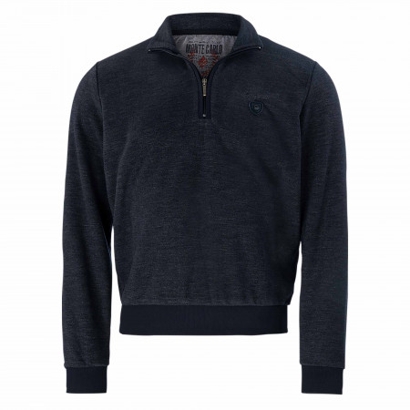 SALE % | Monte Carlo | Sweatshirt- Regular Fit - Troyer-Kragen | Blau online im Shop bei meinfischer.de kaufen