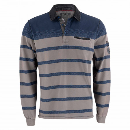 SALE % | Monte Carlo | Sweatshirt - Comfort Fit - Polokragen | Grau online im Shop bei meinfischer.de kaufen