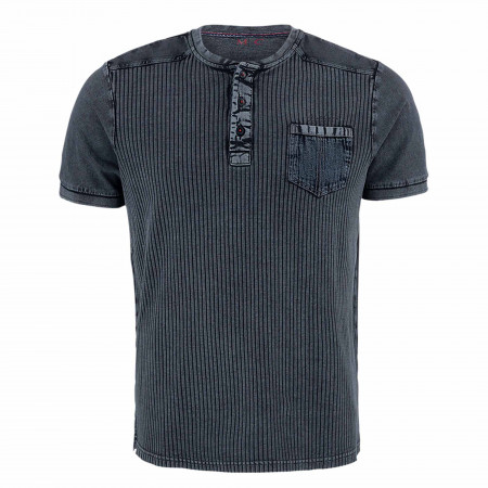 SALE % | Monte Carlo | T-Shirt - Regular Fit - Henley | Grau online im Shop bei meinfischer.de kaufen