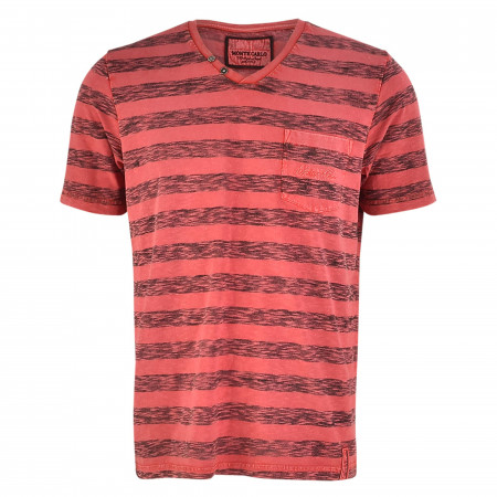 SALE % | Monte Carlo | T-Shirt - Regular Fit - V-Neck | Rot online im Shop bei meinfischer.de kaufen