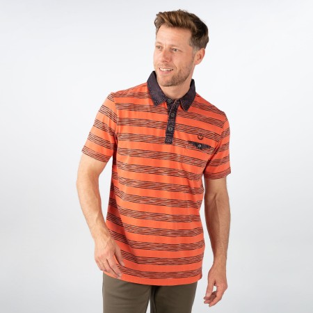 SALE % | Monte Carlo | Poloshirt - Casual Fit - Stripes | Rot online im Shop bei meinfischer.de kaufen