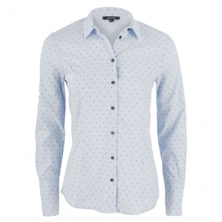 SALE % | More&More | Hemdbluse - Slim Fit - Minicheck | Blau online im Shop bei meinfischer.de kaufen