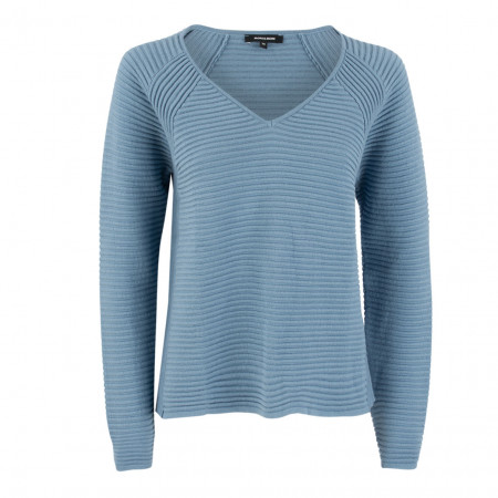 SALE % | More&More | Pullover - Comfort Fit - V-Neck | Blau online im Shop bei meinfischer.de kaufen