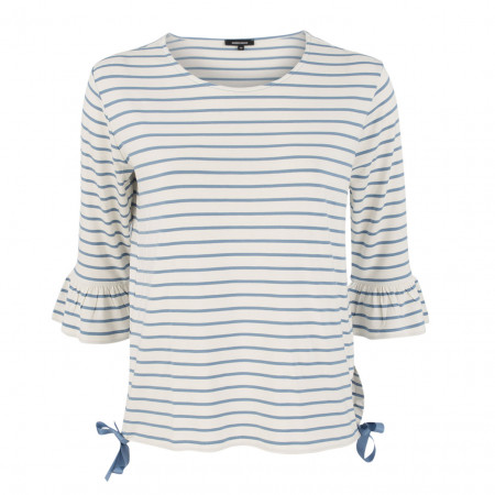 SALE % | More&More | Shirt - Boxy-Form - Stripes | Blau online im Shop bei meinfischer.de kaufen