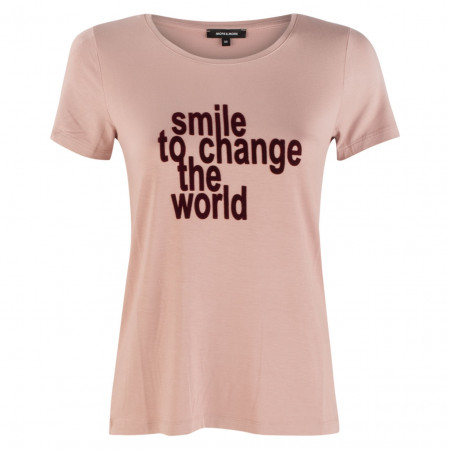 SALE % | More&More | T-Shirt  - Regular Fit - Wording | Rosa online im Shop bei meinfischer.de kaufen