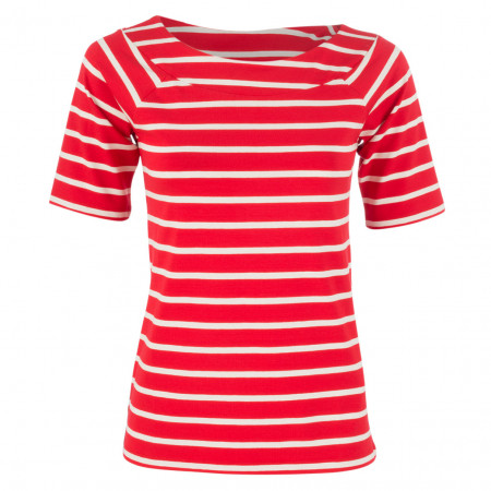 SALE % | More&More | T-Shirt - fitted - Stripes | Rot online im Shop bei meinfischer.de kaufen