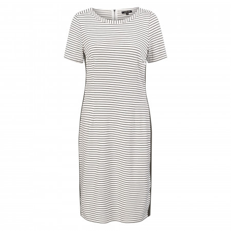 SALE % | More&More | Jerseykleid - Comfort Fit - Stripes | Weiß online im Shop bei meinfischer.de kaufen