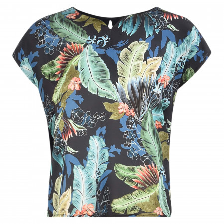 SALE % | More&More | Shirt - Loose Fit - Flower-Prints | Blau online im Shop bei meinfischer.de kaufen