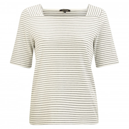 SALE % | More&More | T-Shirt - Loose Fit - Stripes | Weiß online im Shop bei meinfischer.de kaufen