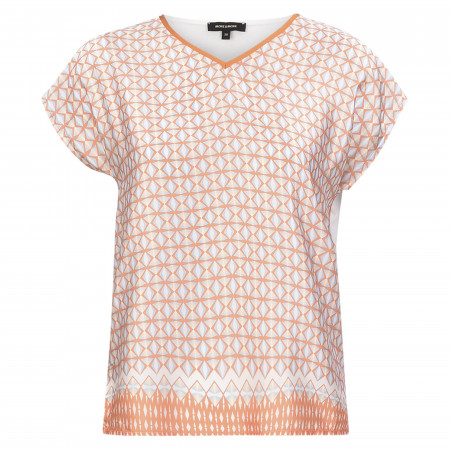 SALE % | More&More | T-Shirt - Loose Fit - V-Neck | Orange online im Shop bei meinfischer.de kaufen