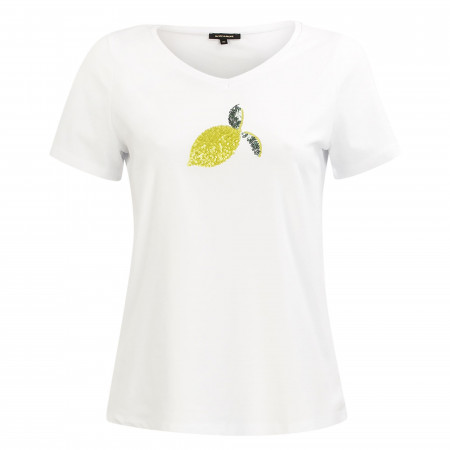 SALE % | More&More | T-Shirt - Regular Fit - V-Neck | Weiß online im Shop bei meinfischer.de kaufen