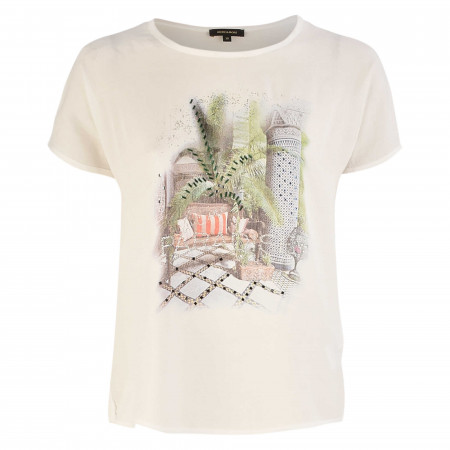 SALE % | More&More | T-Shirt - Loose Fit - Print | Weiß online im Shop bei meinfischer.de kaufen