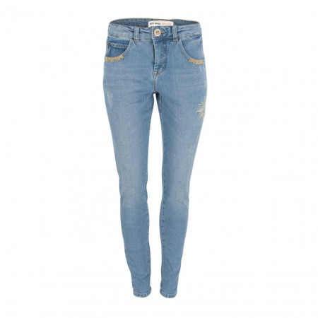 SALE % | Boss Casual | Jeans -  Bradford Blue Flower - Slim Fit | Blau online im Shop bei meinfischer.de kaufen