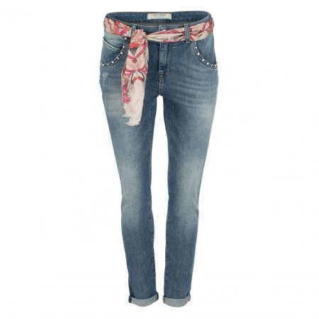 SALE % | Mos Mosh | Jeans - Skinny Fit - Zierband | Blau online im Shop bei meinfischer.de kaufen