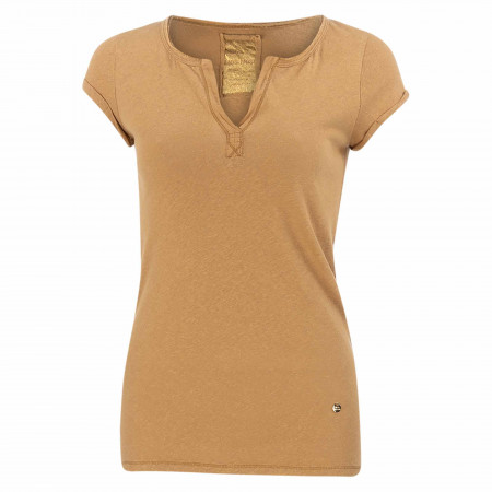 SALE % | Mos Mosh | T-Shirt - Slim Fit - Unifarben | Braun online im Shop bei meinfischer.de kaufen
