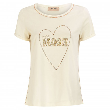 SALE % | Mos Mosh | T-Shirt - Regular Fit - Nikki Embroidery | Weiß online im Shop bei meinfischer.de kaufen