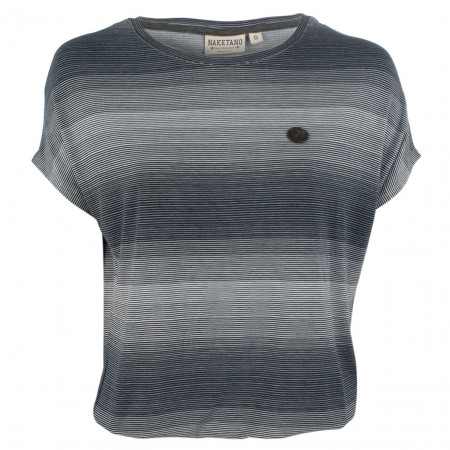 SALE % | Naketano | T-Shirt - Comfort Fit - Stripes | Grau online im Shop bei meinfischer.de kaufen