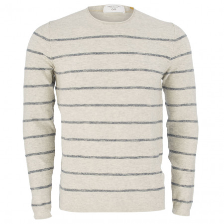 SALE % |  | Pullover - Slim Fit - Stripes | Grau online im Shop bei meinfischer.de kaufen