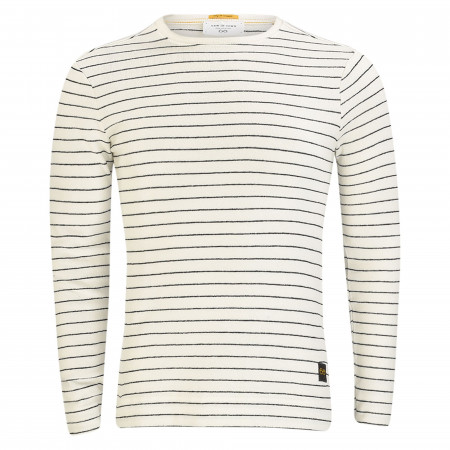 SALE % |  | Sweatshirt - Regular Fit - Stripes | Weiß online im Shop bei meinfischer.de kaufen