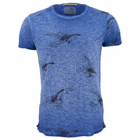 SALE % | No Excess | T-Shirt - Modern Fit - Print | Blau online im Shop bei meinfischer.de kaufen