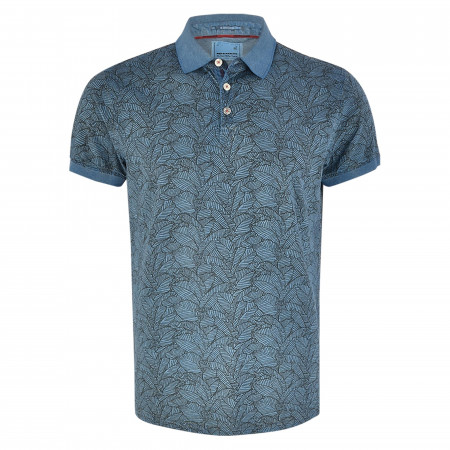 SALE % | No Excess | Poloshirt - Regular Fit - Print | Blau online im Shop bei meinfischer.de kaufen