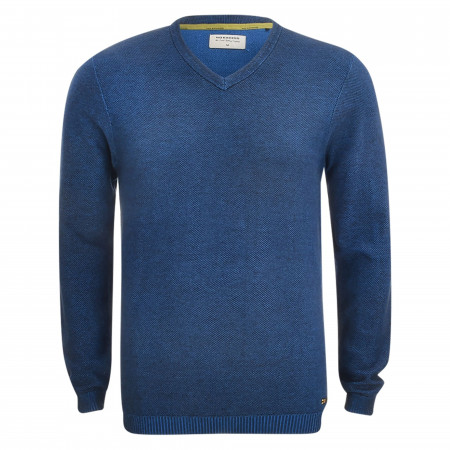 SALE % | No Excess | Pullover - Regular Fit - V-Neck | Blau online im Shop bei meinfischer.de kaufen